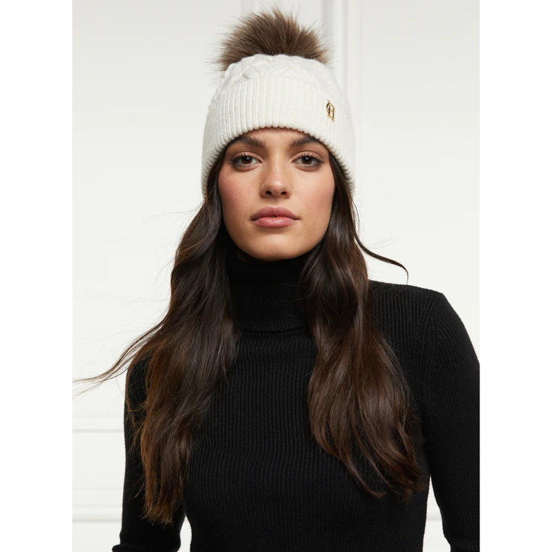 Holland Cooper Cortina Bobble Hat - Cream-2